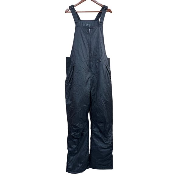 AQ Explore The Unknown XL Black Insulated Snow Bib Overalls Womens - Picture 1 of 6